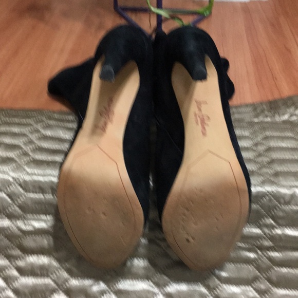 Black Suede Sam Edelman Thigh High Boots - Picture 6 of 10